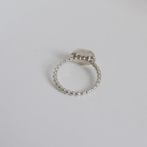 Garnet Ring Sterling Silver Rose Cut Freefrom Gemstone Jewellery Size 7