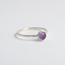 Light Amethyst Ring Sterling Silver Stacking Ring