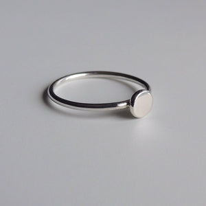 Sterling Silver Dot Ring Silver Stacking Ring Simple Ring