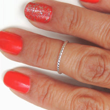 Above the Knuckle Ring Midi Ring Sterling Silver Twisted Band