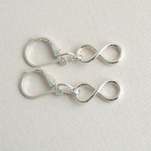Infinity Symbol Earrings Sterling Silver Infinity Sign Dangle Earrings